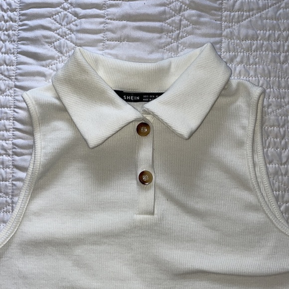 SHEIN Button Half Rib Tank Top - Picture 4 of 6